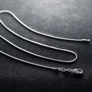 Łańcuszek 45 cm żmijka srebrny srebro 925