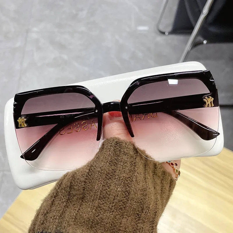 Okulary NY przeciwsłoneczne damskie ombre duże UV 400 - obrazek 4