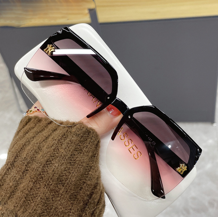 Okulary NY przeciwsłoneczne damskie ombre duże UV 400